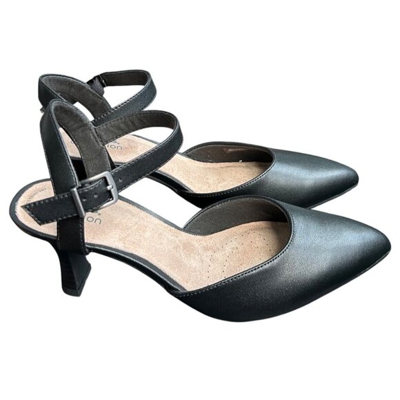 Clarks Kataleyna Cora Kitten Heel Pumps Black Size 7.5 - Picture 2 of 11